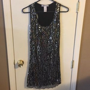 Sparkly tank mini dress